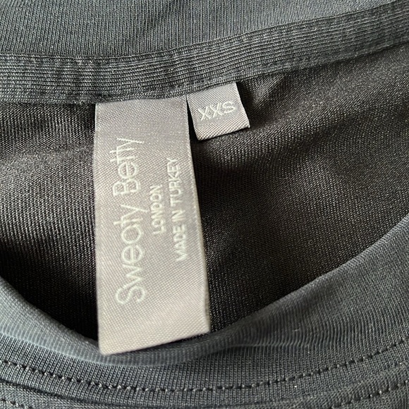 Sweaty Betty Rhea Midi Shirt Dress Travel Airport Black Size XXS Comfy Soft - Picture 7 of 12